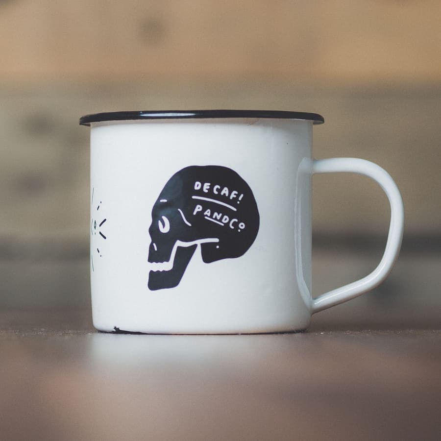 Enamel mug — Phone photo