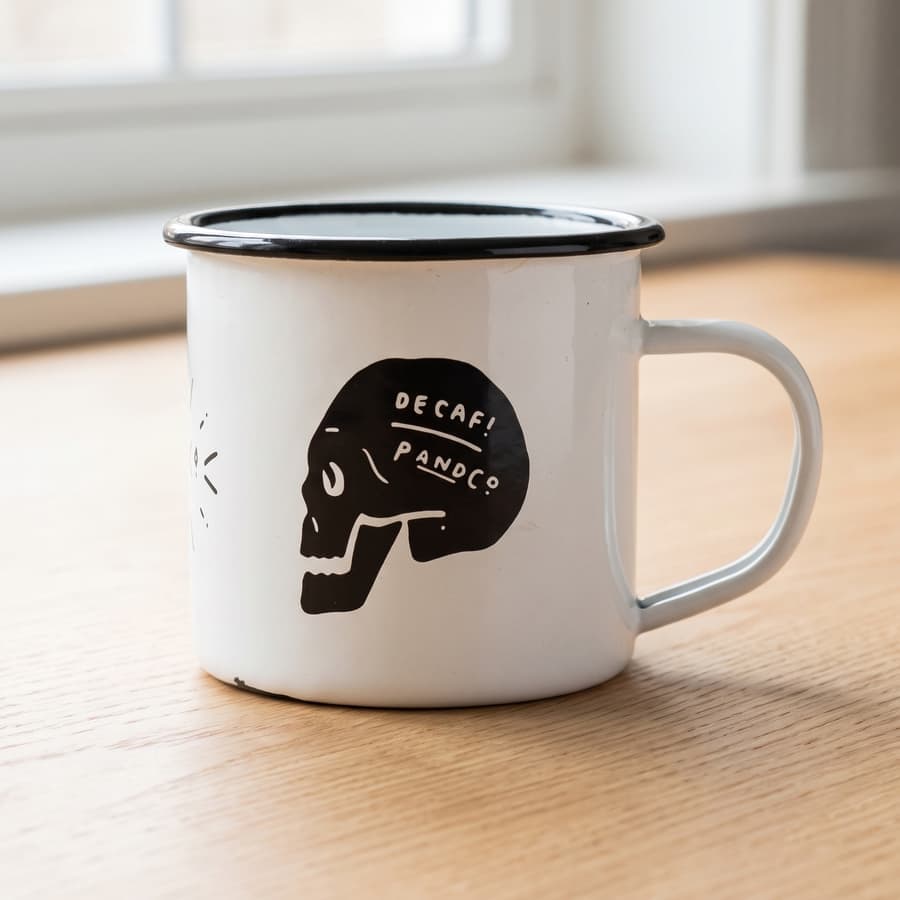 Enamel mug — Lifestyle scene